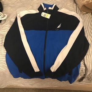 Nautica Size Med cotton Track Jacket NWT